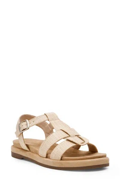 Anne Klein Emarent Sandal In Natural Raffia