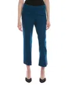 Anne Klein Embellished Hem Flare Pant In Blue