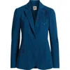 Anne Klein Embellished One-button Blazer In Blue