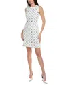 ANNE KLEIN EMBROIDERED SHIFT DRESS