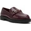 Anne Klein Emme Bit Loafer In Burgundy