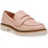 Anne Klein Emmy Womens Padded Insole Manmade Loafers In Blush