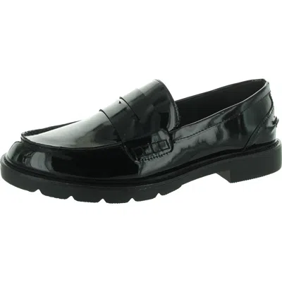 Anne Klein Emmylou Womens Suede Slip On Loafers In Black