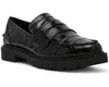 Anne Klein Eryn Flat Womens Us 8.5 Black Round Toe Slip On Loafers Shoes Zpo3741