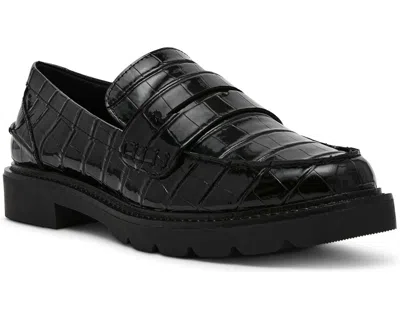 Anne Klein Eryn Flat Womens Us 8.5 Black Round Toe Slip On Loafers Shoes Zpo3741