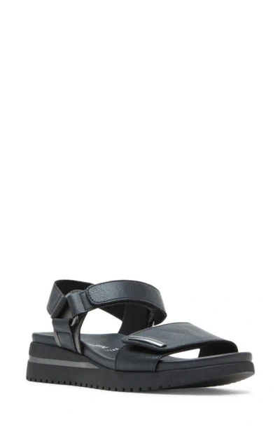 Anne Klein Essence Ankle Strap Platform Sandal In Black