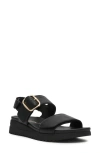 Anne Klein Evanti Ankle Strap Platform Sandal In Black