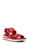 Anne Klein Evanti Ankle Strap Platform Sandal In Red