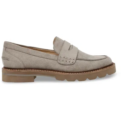 Anne Klein Everly Womens Slip On Casual Loafers In Grey