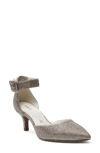 ANNE KLEIN FABULIST ANKLE STRAP POINTED TOE PUMP