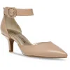 Anne Klein Fabulist Womens Ankle Wrap Dress Pumps In Brown