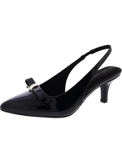Anne Klein Farrie Womens Patent Pumps Slingback Heels In Multi