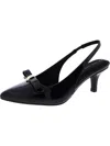 Anne Klein Farrie Womens Patent Pumps Slingback Heels In Multi