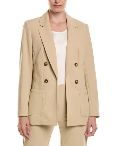 Anne Klein Faux Double Breasted Jacket In Neutral