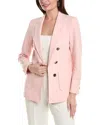 ANNE KLEIN FAUX DOUBLE-BREASTED JACKET
