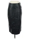 Anne Klein Faux Leather Skirt In Black