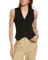 Anne Klein Fitted Vest In Black