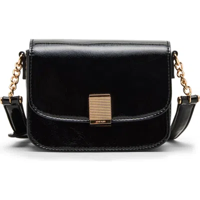 Anne Klein Flap Crossbody Bag In Black