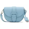 Anne Klein Flap Saddle Crossbody Bag In Gray
