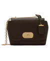 Anne Klein Flap Small Shoulder Bag In Brown