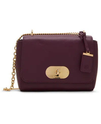 Anne Klein Flap Small Shoulder Bag In Purple