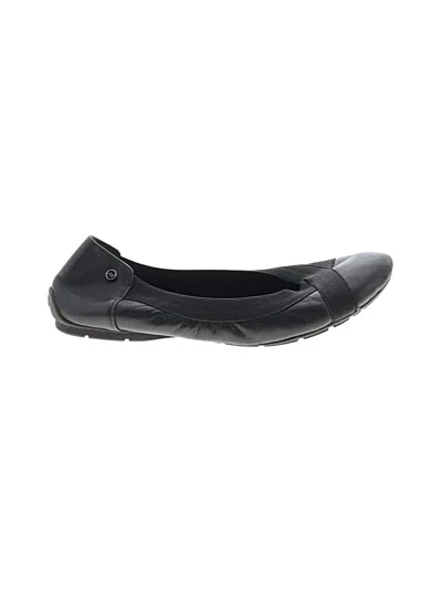 Pre-owned Anne Klein Flats In Black
