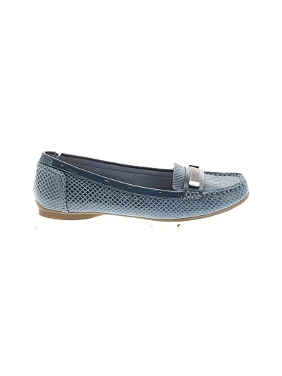 Pre-owned Anne Klein Flats In Blue