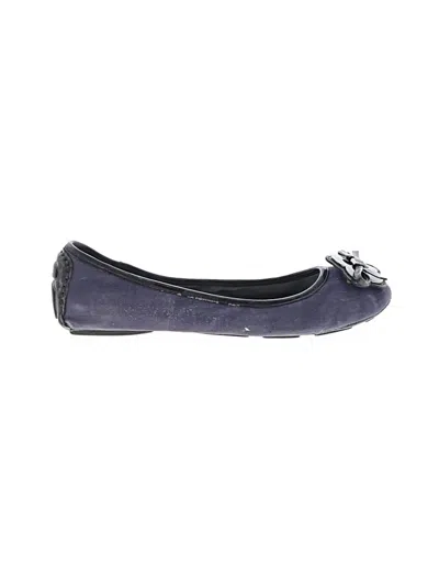 Pre-owned Anne Klein Flats In Purple