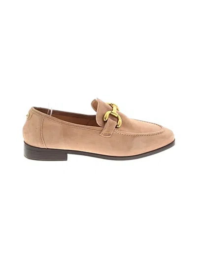 Pre-owned Anne Klein Flats In Tan