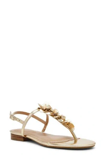 Anne Klein Flavia T-strap Sandal In Gold