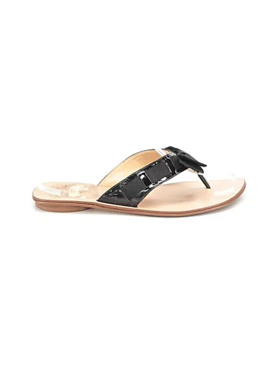 Pre-owned Anne Klein Flip Flops In Black