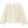 ANNE KLEIN ANNE KLEIN FLORAL LACE OPEN FRONT JACKET