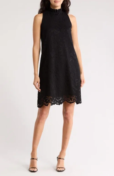 Anne Klein Allover Lace Shift Dress In Anne Black
