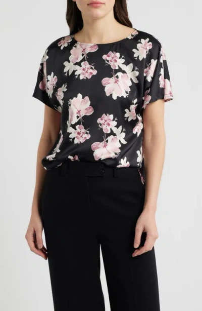 Anne Klein Floral Top In Multi