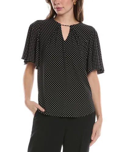 ANNE KLEIN ANNE KLEIN FLUTTER SLEEVE TOP