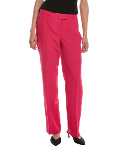 Anne Klein Fly Front Extend Tab Ankle Pant In Pink