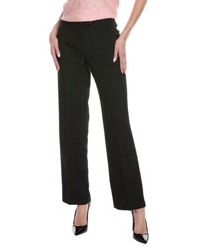 Anne Klein Fly Front Extend Tab Trouser In Black