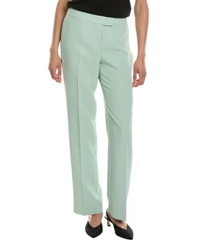 Anne Klein Fly Front Extend Tab Trouser In Green