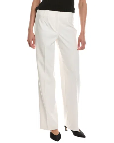Anne Klein Fly Front Hollywood Waist Pant In White