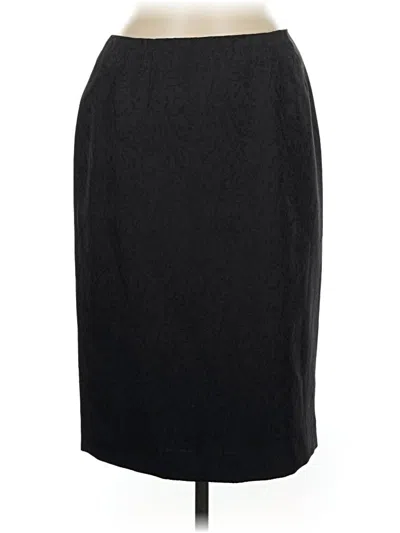 Pre-owned Anne Klein Formal Skirt In Black