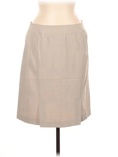 Pre-owned Anne Klein Formal Skirt In Brown