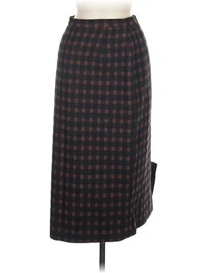 Pre-owned Anne Klein Formal Skirt In Brown