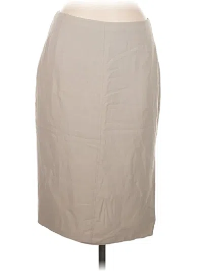 Pre-owned Anne Klein Formal Skirt In Brown