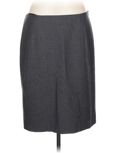 Pre-owned Anne Klein Formal Skirt In Gray