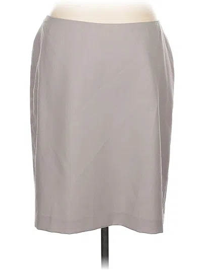 Pre-owned Anne Klein Formal Skirt In Gray
