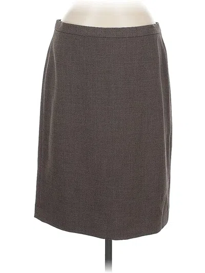 Pre-owned Anne Klein Formal Skirt In Gray