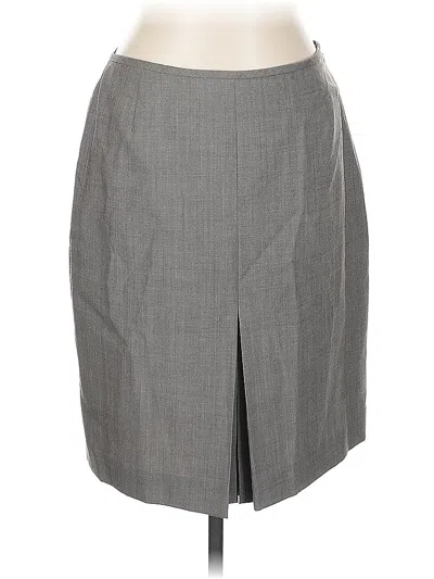 Pre-owned Anne Klein Formal Skirt In Gray