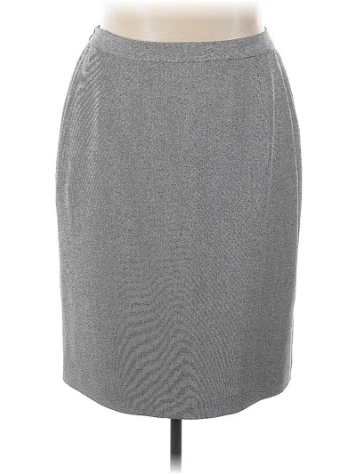 Pre-owned Anne Klein Formal Skirt In Gray