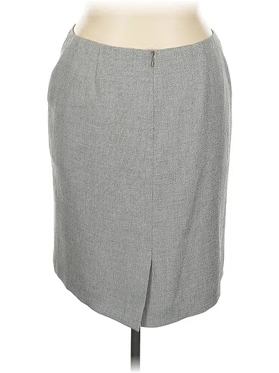 Pre-owned Anne Klein Formal Skirt In Gray
