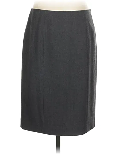 Pre-owned Anne Klein Formal Skirt In Gray